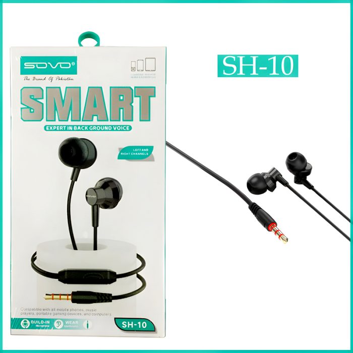 SOVO SH-10 SMART High Fidelity Sound Quality Handsfree Earphone for Mobiles