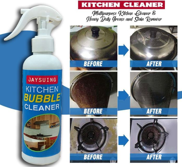 Kitchen Heavy Duty Cleaning Spray | Kitchen Bubble cleaner Spray clear remove all greases stain and dirts